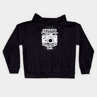 Photography Photo Shooting Photographer Gift Kids Hoodie